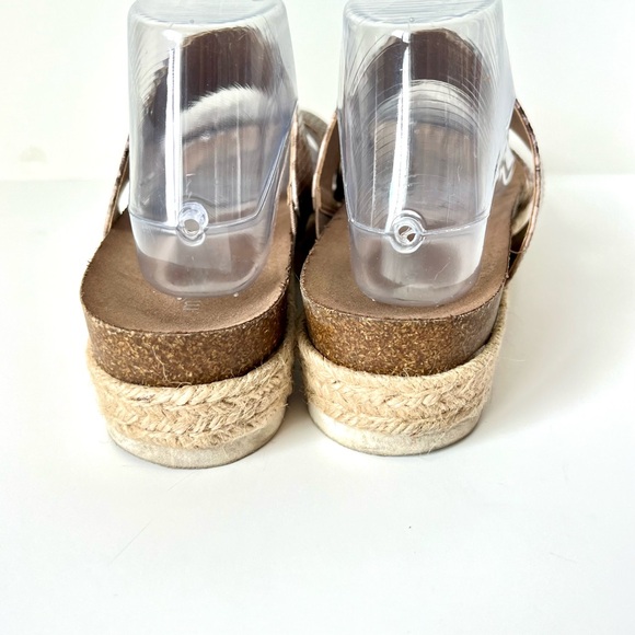 MADDEN GIRL Case Snakeskin Print Platform Espadrille Sandals—SZ. 9 - Picture 5 of 12